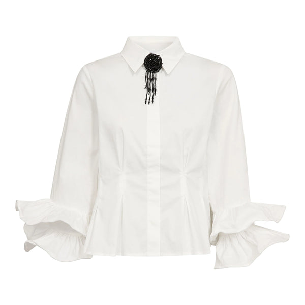 HalenCC Flare Pleat Shirt