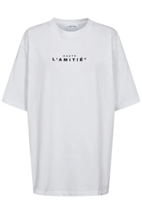 Crew Rub Print Tee - Wit