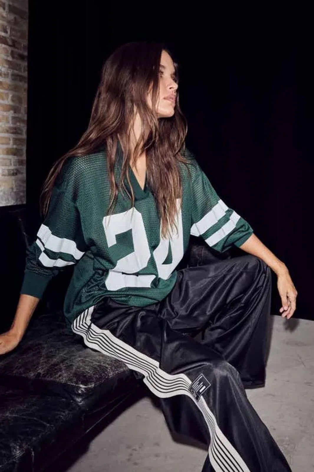 Drift Number LS Tee - Groen