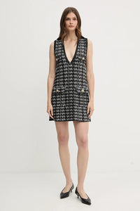 Short dress ismet - Zwart