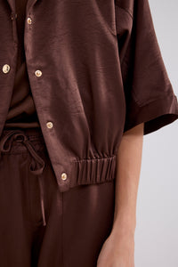Elasticated Short-Sleeve Jacket