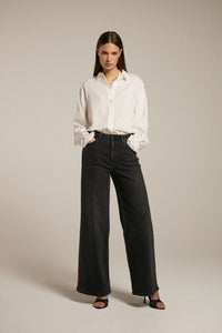 James - Wide Leg Jeans - Zwart