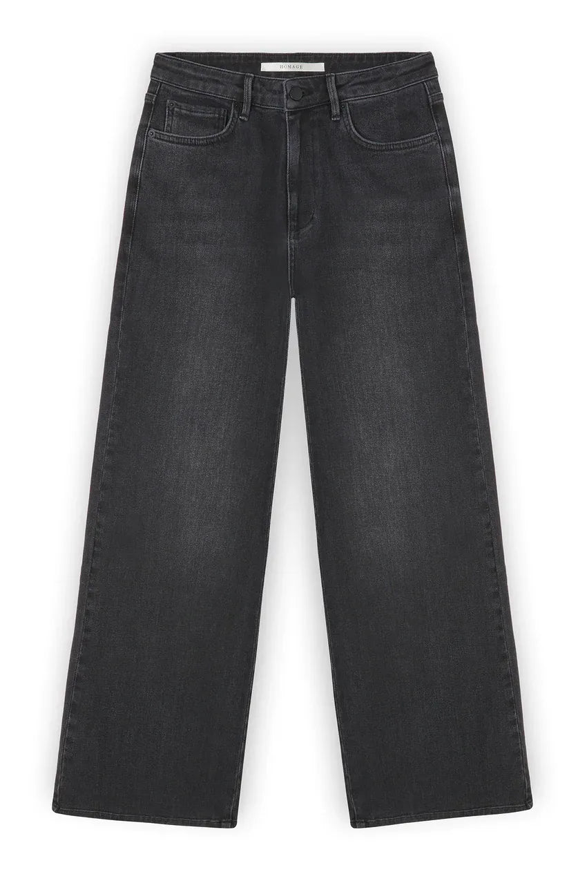 James - Wide Leg Jeans - Zwart