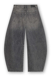 Jimi - Mid Waist Barrel Jeans With Darts