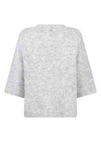 Short-Sleeve Bouclé Jumper
