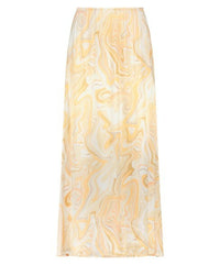 Skirt Satin Soft Liquids Print - Multi