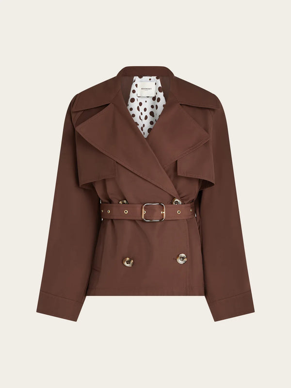 KARINA short trench - Bruin