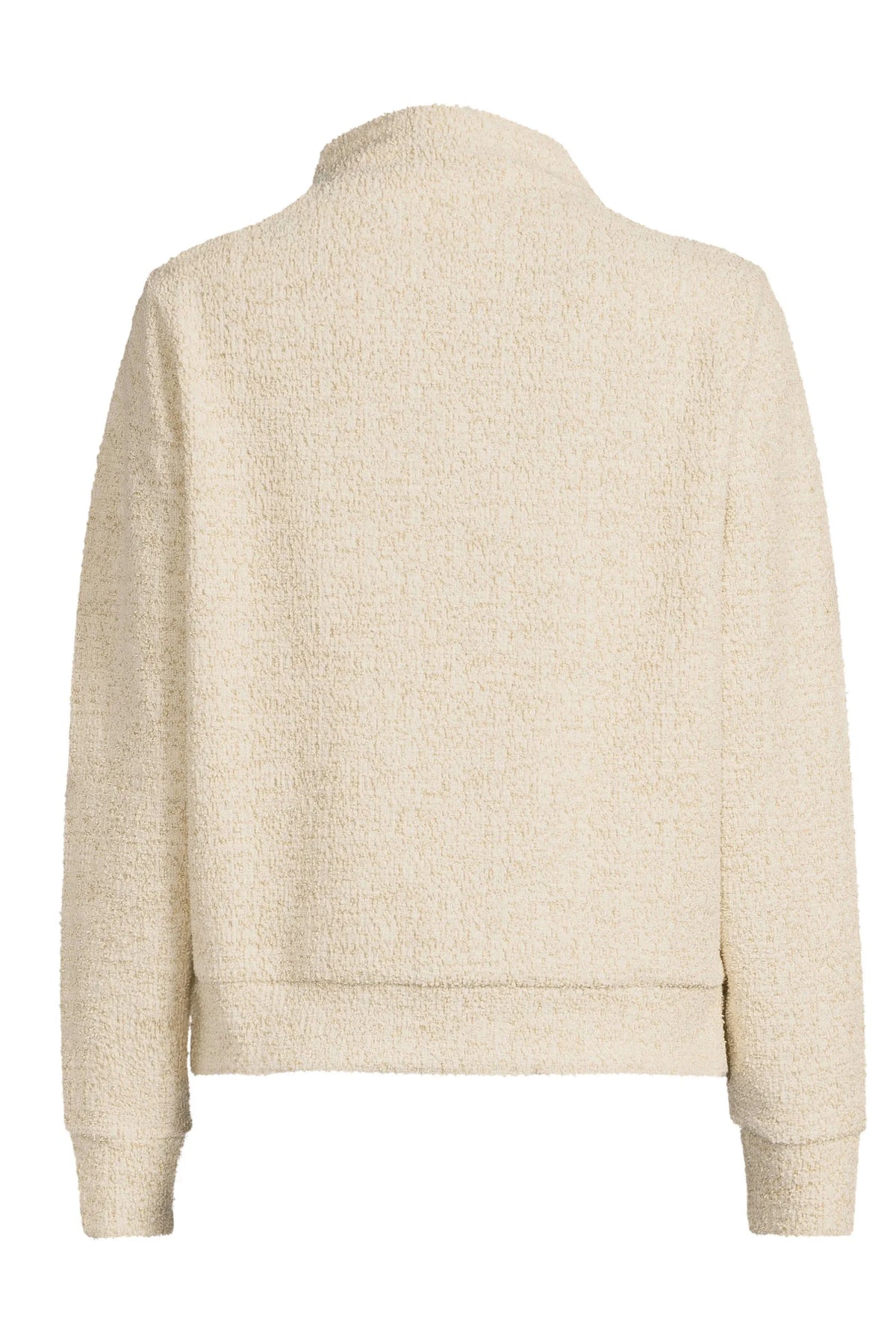 Lurex Boucl Jumper Button Details - Multi