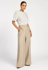 TROUSERS - Taupe