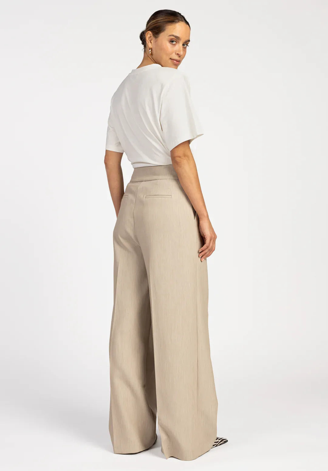 TROUSERS - Taupe