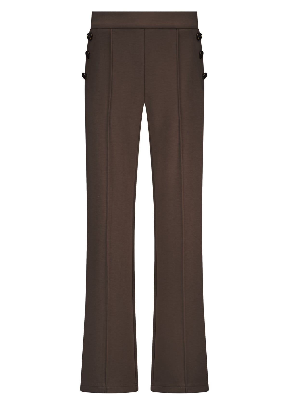 Technical Sweat Wide-Leg Button - Bruin