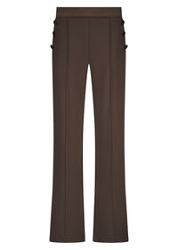 Technical Sweat Wide-Leg Button - Bruin