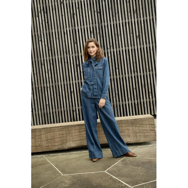 PCMadison Denim Pant - Blauw