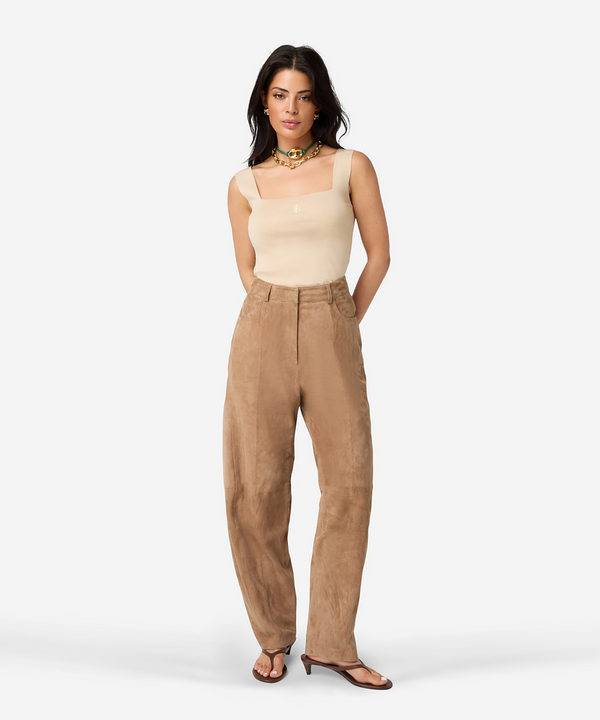 Parla Suede Pants - Bruin