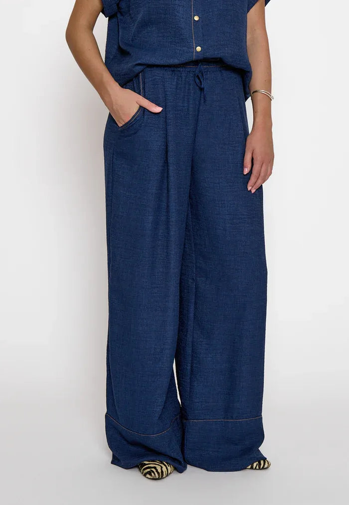 PCRuth Pant - Blauw