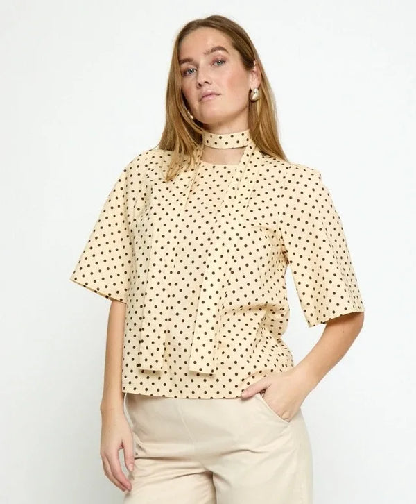 PCTyrell Wide Sleeve Blouse - Geel