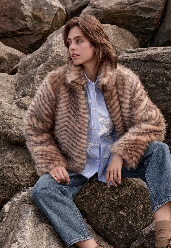 PCPeggy Faux Fur jacket