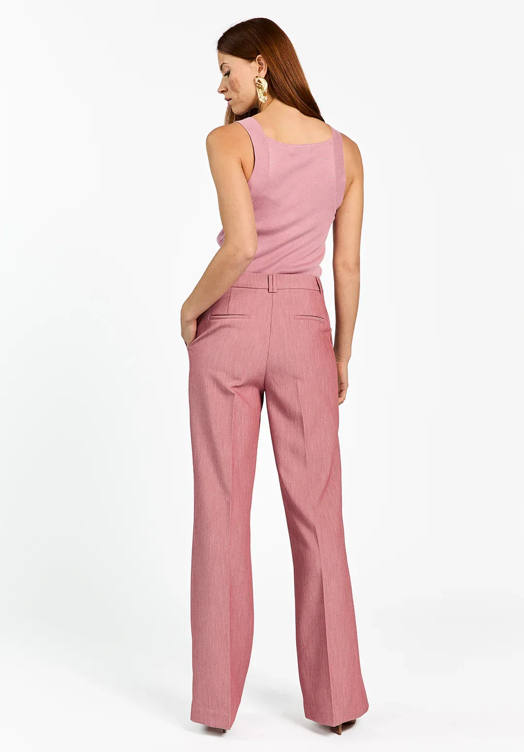 TROUSERS - Roze