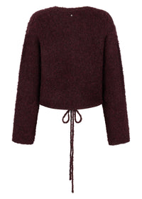 Puff-Sleeve Cardigan