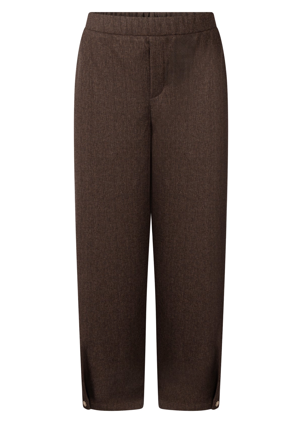 Barrel-Fit Tweed Trousers