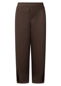 Barrel-Fit Tweed Trousers