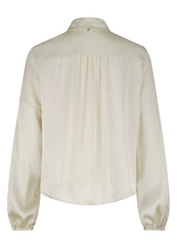 Satin-Look Blouse Twisted Detail - Multi