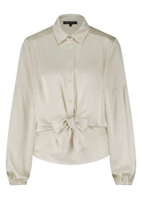 Satin-Look Blouse Twisted Detail - Multi