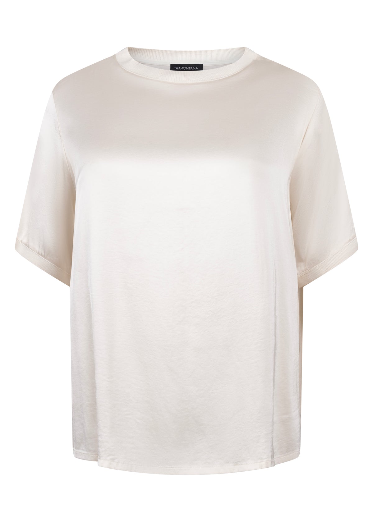 Satin Short-Sleeve Top
