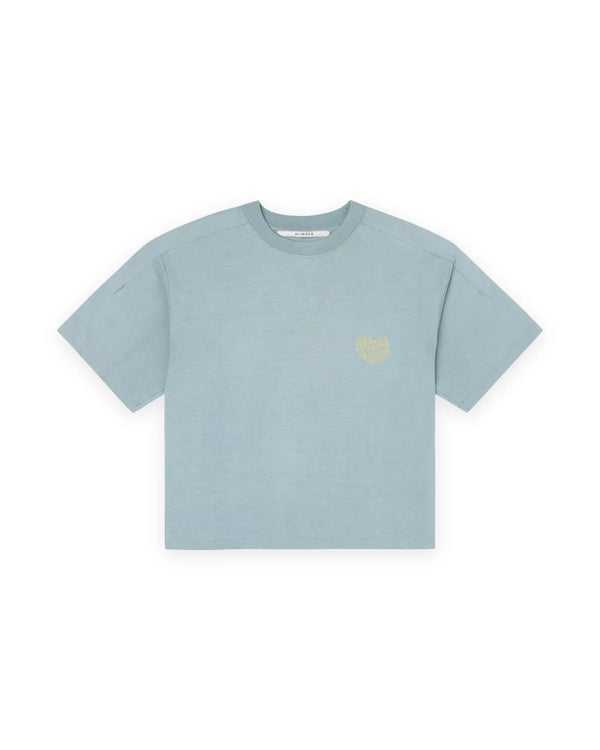 Detailed Printed Tee - Blauw