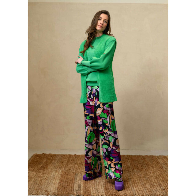 Trousers Wide Leg Satin - Multi