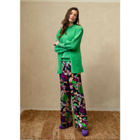 Trousers Wide Leg Satin - Multi