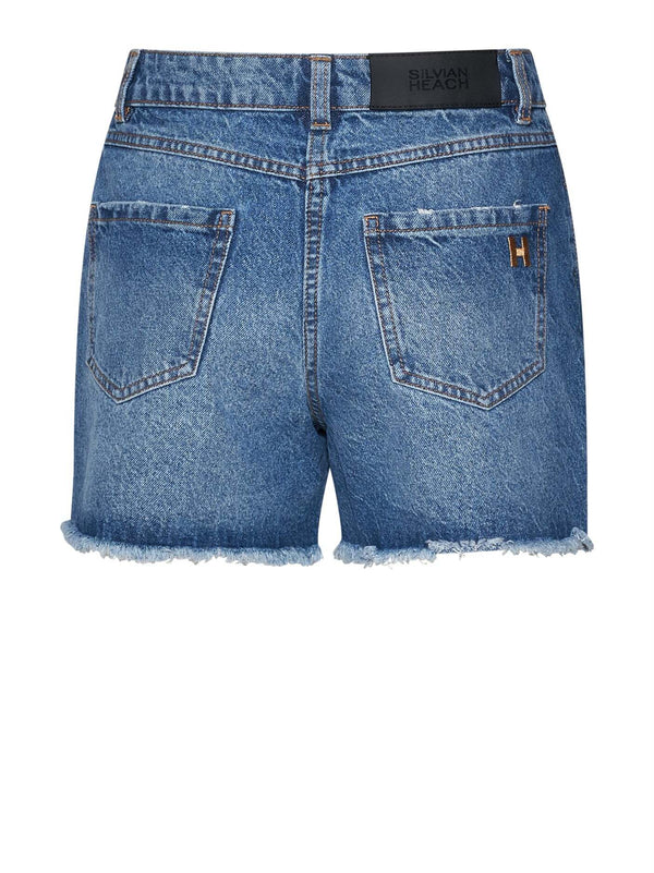Short denim Garap (without strass) - Blauw