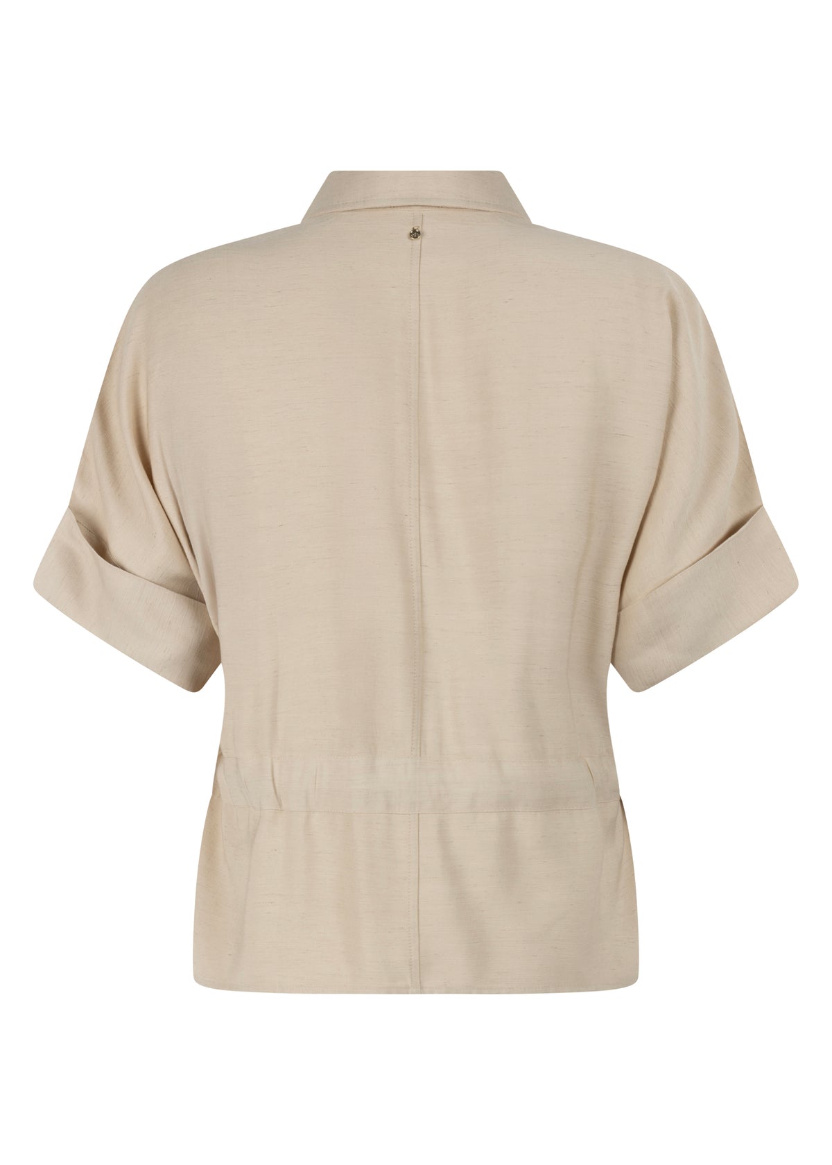 Short-Sleeve Blouse Zipper