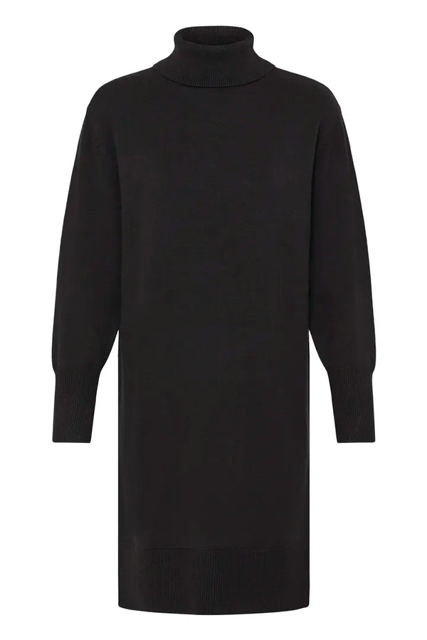 PZSTEFFI Rollneck Dress - Zwart