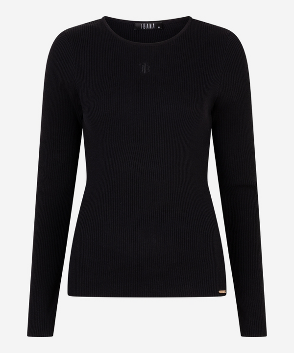 Tamora  Longsleeve - Zwart