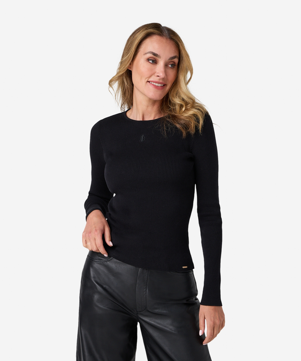 Tamora  Longsleeve - Zwart