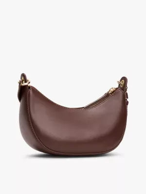 Moon leather mini cross bag - Bruin