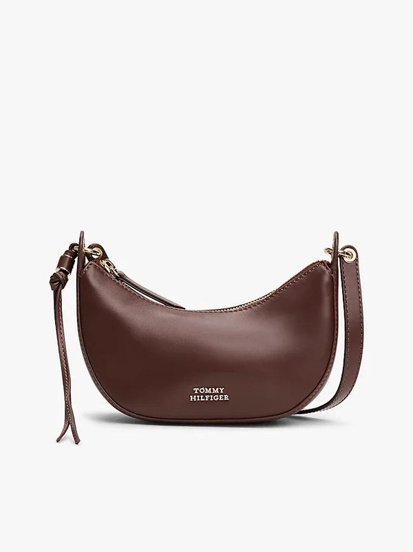 Moon leather mini cross bag - Bruin