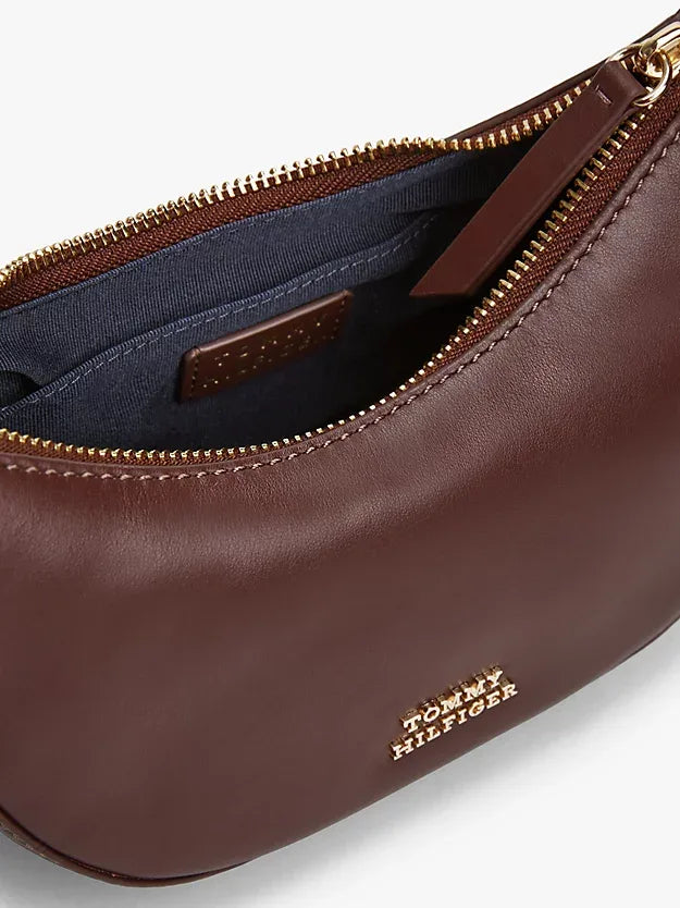 Moon leather mini cross bag - Bruin