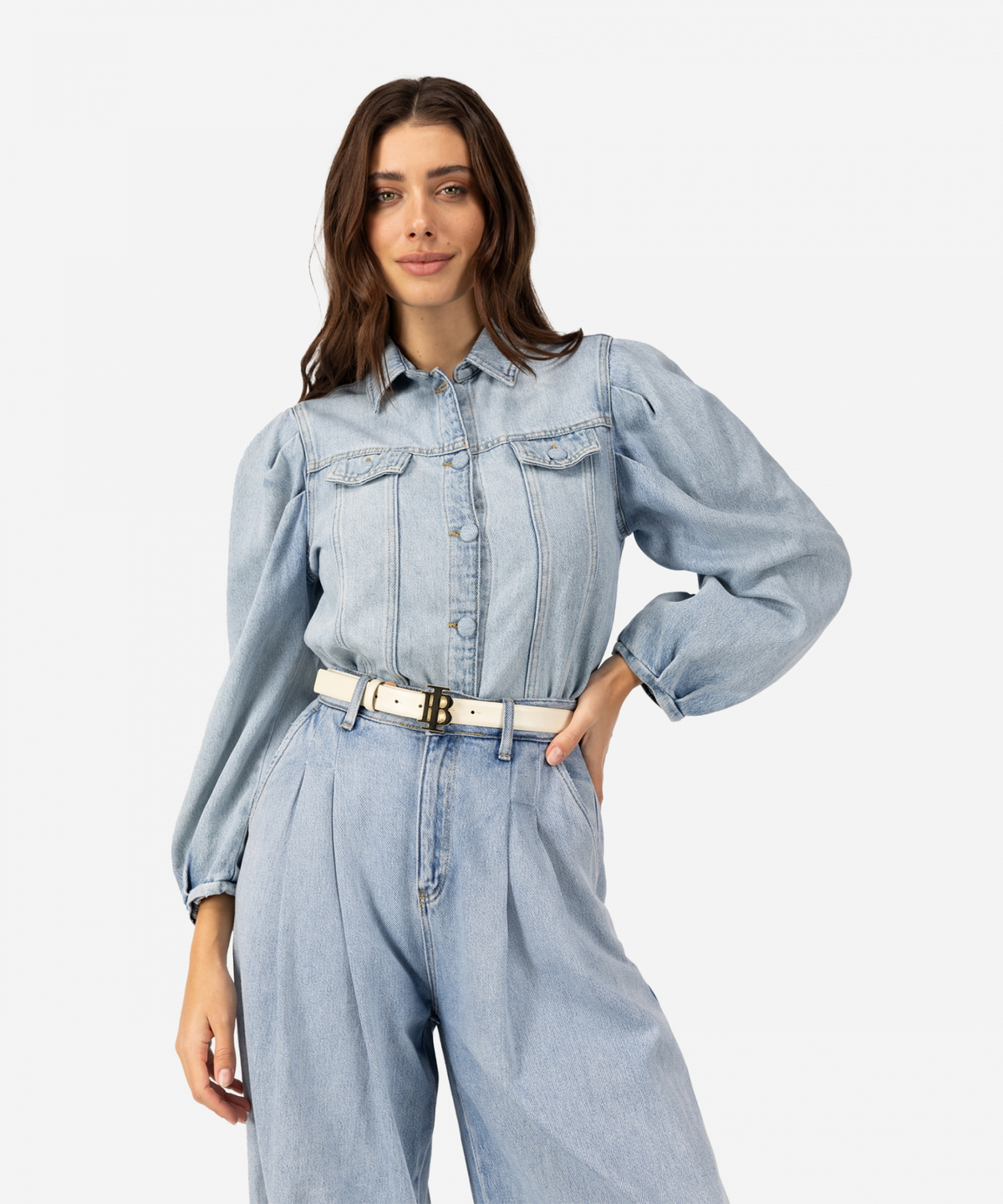 Trania blouse - Blauw