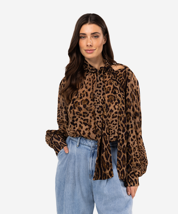 Trixie  blouse - Bruin