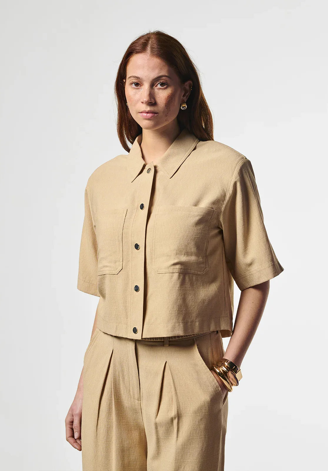 BLOUSE - Zand