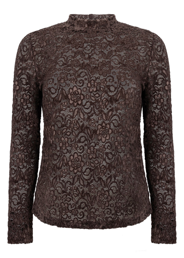 Velvet Stretch Lace Top