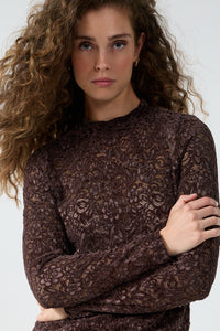 Velvet Stretch Lace Top