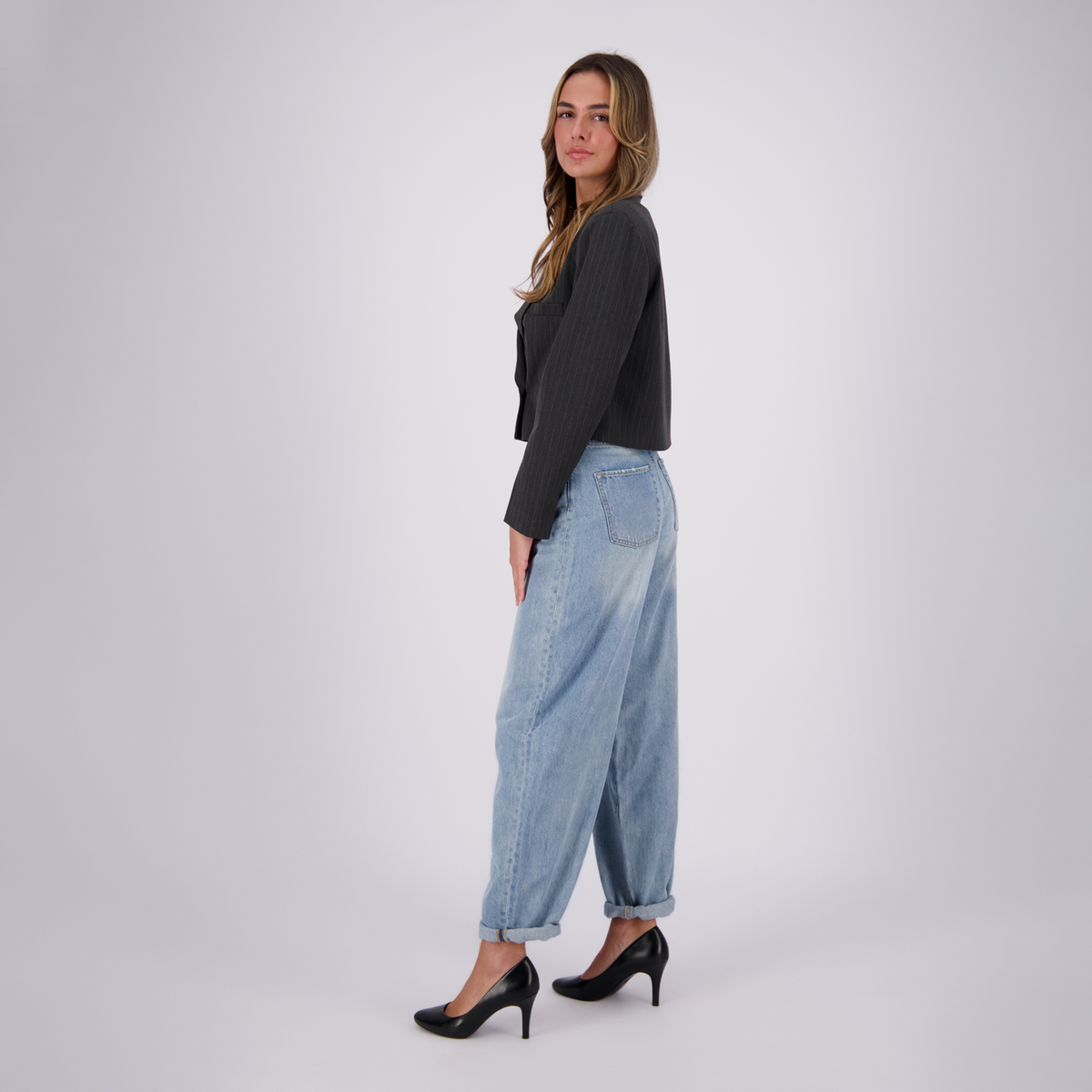 balloon jeans - Blauw