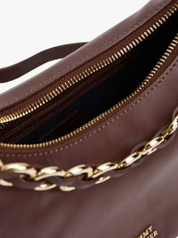 Moon leather crossover bag - Bruin