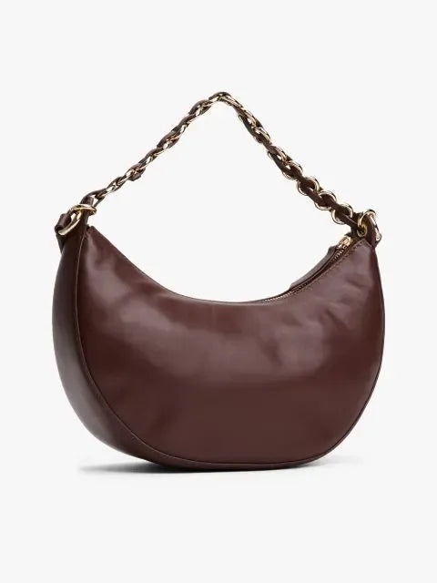 Moon leather crossover bag - Bruin